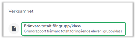 Sammanst&auml;llningen Fr&aring;nvaro totalt
