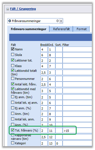 Det g&aring;r att justera inst&auml;llningarna f&ouml;r sammanst&auml;llningen