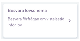 Funktionsval Besvara lovschema