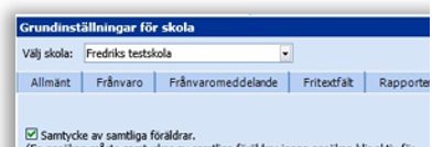 Checkbox för avisering om samtycke