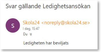 Visa ett svar p&aring; ans&ouml;kan