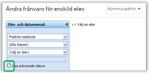 Bocka i arkiverade datum f&ouml;r att komma l&auml;ngre bak &auml;n vad som syns i listan