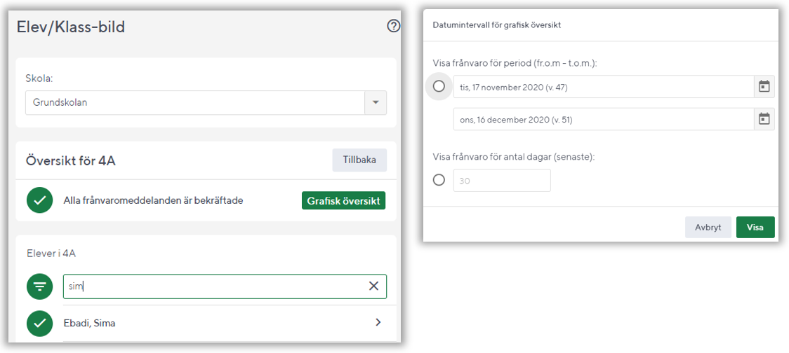 Visar filtreringsm&ouml;jlighet p&aring; namn